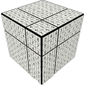 V-CUBE 3 Flat (3x3x3): V-udoku Cube