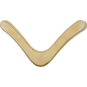 Range Master – natural wood boomerang – Right Handed