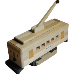 Kumiki Puzzle Trolley Coin Bank (L)