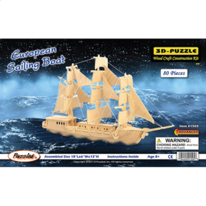 European Sailing Boat – 3D Wooden Puzzle