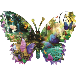 Forest Butterfly – Shaped Jigsaw Puzzle