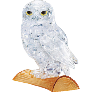3D Crystal Puzzle – Owl (White)