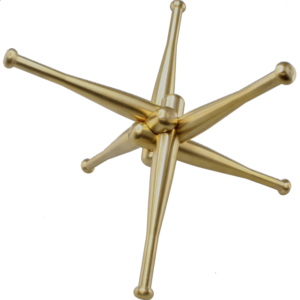 Heavy Hitter: Brass Baseball Bat Puzzle Sculpture