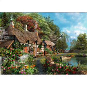 Cottage on a Lake – Large Piece Format