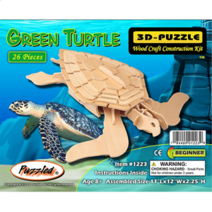 Green Turtle – 3D Wooden Puzzle