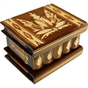 Romanian Puzzle Box – Medium – Brown