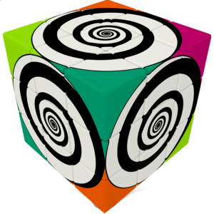 V-CUBE 3 Flat (3x3x3): Funky Spirals