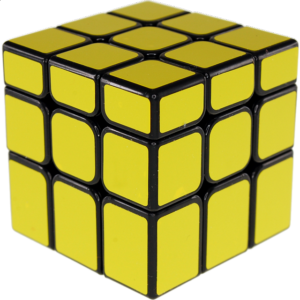 Unequal 3x3x3 Cube – Black Body in Yellow Stickers