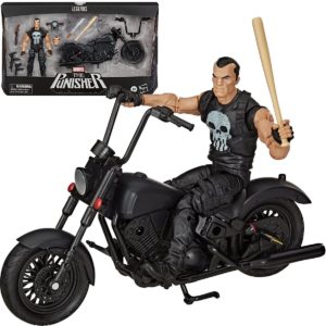 Marvel Legends Series 6-inch The Punisher Action Figure with Motorcycle
