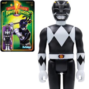Mighty Morphin Power Rangers Black Ranger 3 3/4-Inch ReAction Figure