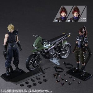 Final Fantasy VII Remake Jesse, Cloud, and Motorcycle Play Arts Kai Set