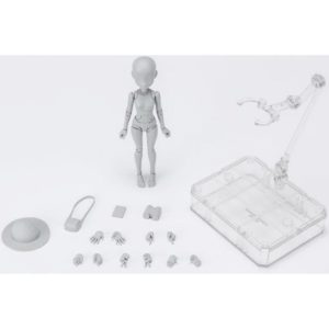 Female Body Chan Ken Sugimori Deluxe Set Gray Color Ver. S.H.Figuarts Action Figure