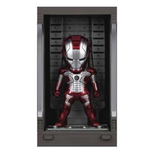 Iron Man 3 MEA-015 Iron Man MK V Action Figure with Hall of Armor Display