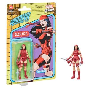 Marvel Legends Retro 375 Collection Elektra 3 3/4-Inch Action Figure