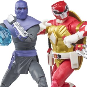 Power Rangers X Teenage Mutant Ninja Turtles Lightning Collection Foot Soldier Tommy and Raphael Red Action Figures