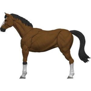 Vitruvian H.A.C.K.S. Mighty Steeds Socks Basic Brown Horse Action Figure