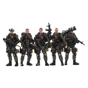 Joy Toy Pla Army Anti-Terrorism Unit 1:18 Scale Action Figure 5-Pack