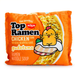Nissin Top Ramen® x Gudetama™ Large Crinkle Plush by Kidrobot