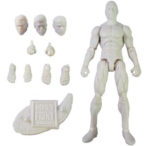 Vitruvian H.A.C.K.S. Customizer Series Male Cloud White Blank Action Figure