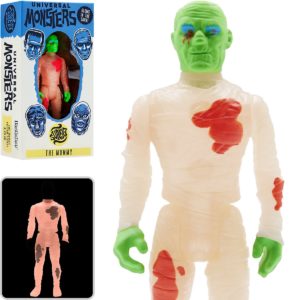 Universal Monsters The Mummy Glow-In-The-Dark Costume Colors ReAction Figure