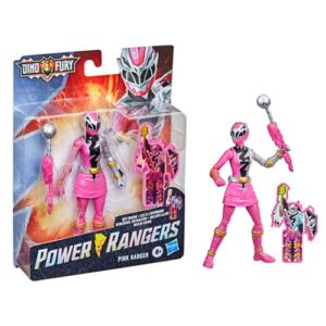 Power Rangers Dino Fury Pink Ranger 6-Inch Action Figure, Not Mint