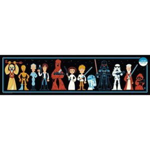 Star Wars Lineup by Dave Perillo Silk Screen Art Print