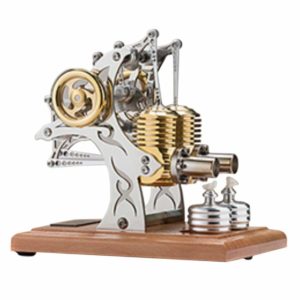 Precision All Metal Double Cylinder Engine Model Assembled Movable Mechanical Engine