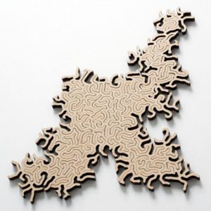 Maze Infinity Wooden Jigsaw Puzzle – Natural
