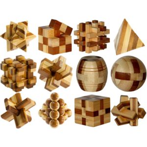 E3D Bamboo Mini Puzzles – Set of 12