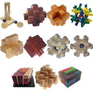.Level 9 – a set of 11 wood puzzles