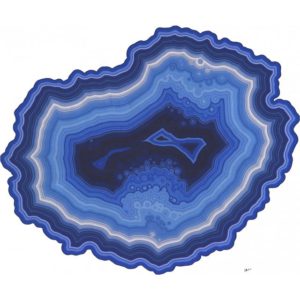 Orbicular Geode Wooden Jigsaw Puzzle – Blue