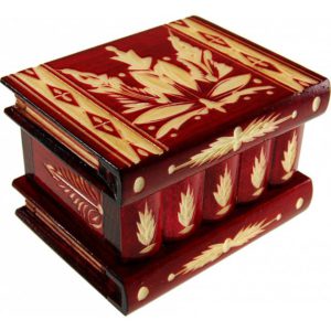 Romanian Puzzle Box – Medium Red