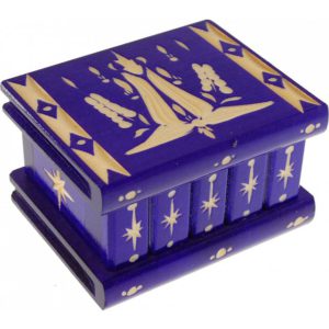 Romanian Puzzle Box – Small Dark Purple