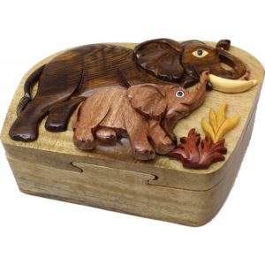 Elephant & Baby – 3D Puzzle Box