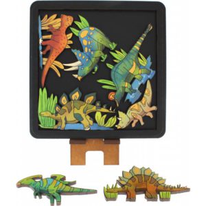 Herbivore Dinosaurs – Wooden Packing Puzzle