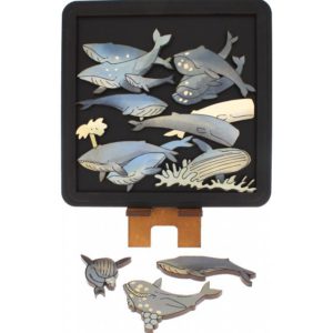 Whales – Wooden Packing Puzzle